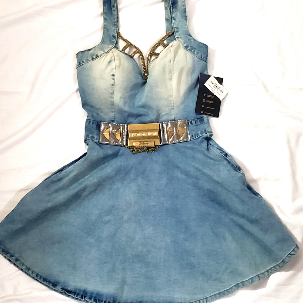 Rhero, jean dress. Sz SM